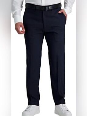 Haggar Men's Dark Navy Dress Pants Size Waist 34